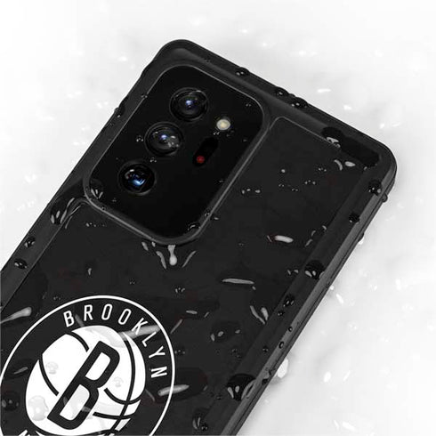 NBA Brooklyn Nets Distressed Galaxy Note20 Ultra 5G Waterproof Case